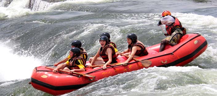 white water rafting in Uganda