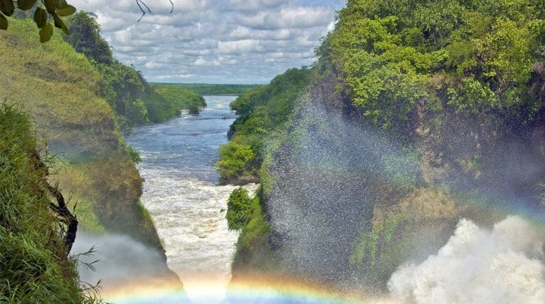 Top of Murchison fall in Uganda